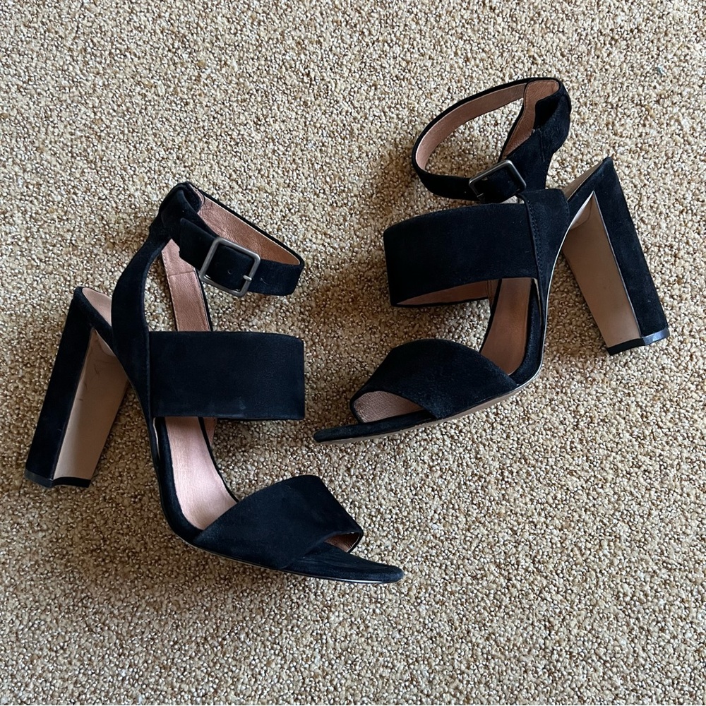 Madewell "The Octavia" Black Heels 9.5